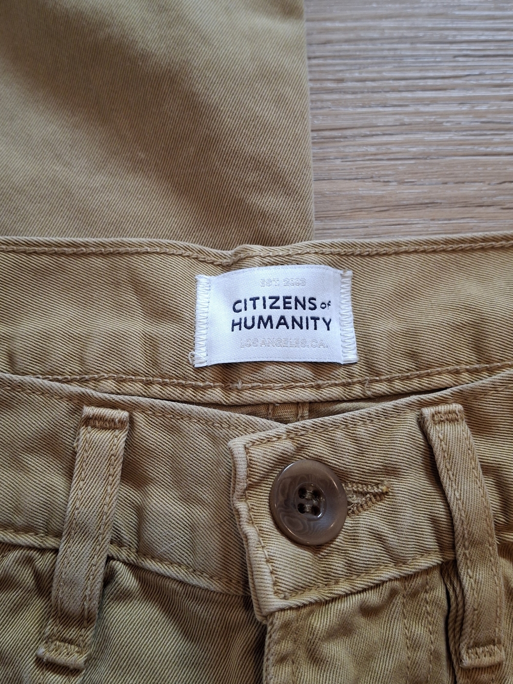 NWOT Women's Citizens of Humanity High Rise Wide Leg Utility Pants Beige Size 26 - Picture 4 of 15